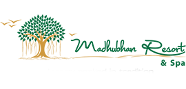 Madhuban Resort hospitality logo.