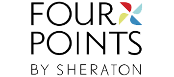 Four Points by Sheraton hotel brand logo.