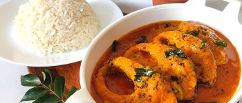 How to Make Andhra Fish Curry with Lemon Rice (Spicy & Tangy South Indian Recipe)