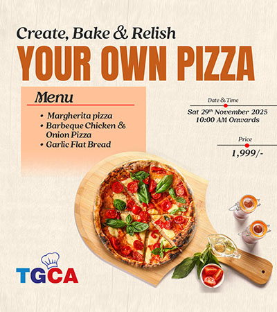 Create, bake & Relish Your Own Pizza